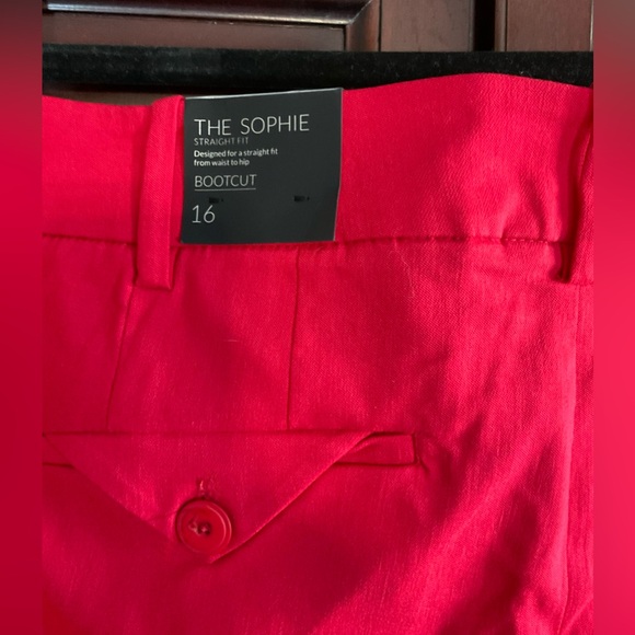 Lane Bryant Red The Sophie Straight Fit Bootcut Pants - Picture 3 of 5